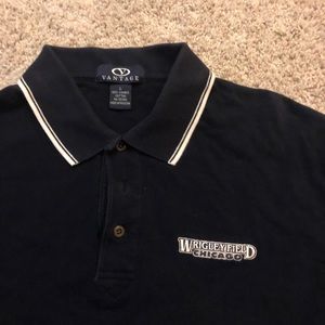 Wrigley Field polo shirt. Dark blue. Size large